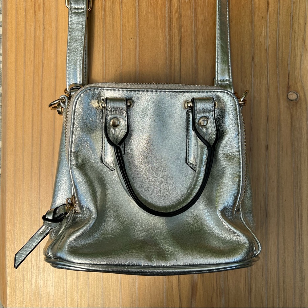Free People Metallic Crossbody Bag
